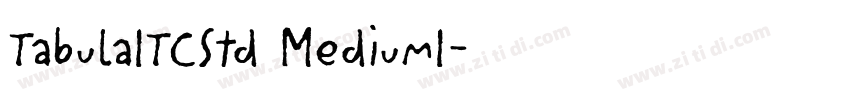 TabulaITCStd MediumI字体转换